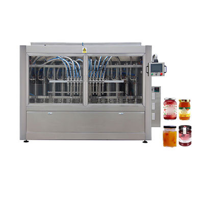 Servo moteur conducteur en acier inoxydable 50g machine de remplissage de pot de confiture ligne d'équipement automatique