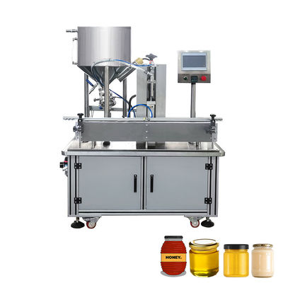 Npack machine automatique de remplissage de bocaux en verre à seule buse de confiture de pâte de miel