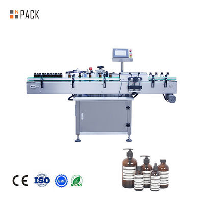 Npack contrôle PLC machine d'étiquetage de bouteille ronde verticale automatique pour bouteille en plastique