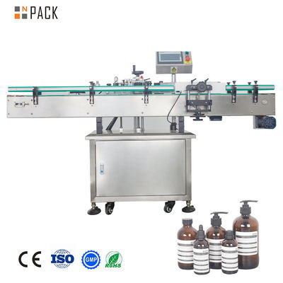 Automatique contrôle PLC bouteilles rondes boîtes de conserve pots machine d'étiquetage pour l'huile de sauce liquide