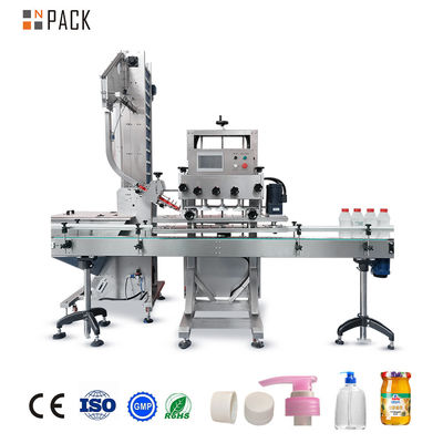 Cosmétiques Machine automatique de fermeture de bouteille de savon à main en plastique avec bouchon de déclenchement