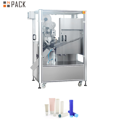 Npack Crème pour le visage cosmétique Crème dentaire en aluminium Machine d'étiquetage à tubes ronds Machine d'étiquetage à tubes mous en plastique