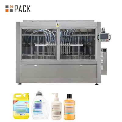 Machine de remplissage de bouteilles chimique automatique de pompe à piston 100ml-5000ml avec le contrôle de PLC