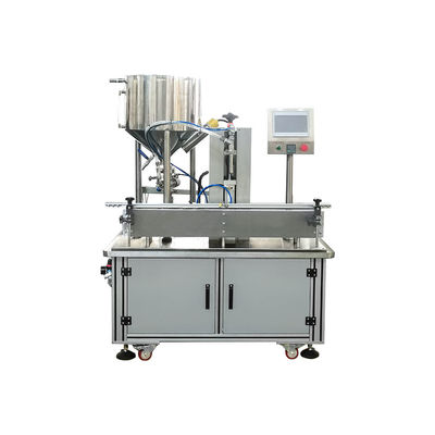 Pompe à rotor unique automatique, petite machine de remplissage de miel pour bocal en verre